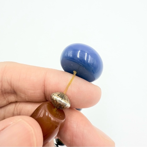 Multicolor Gemstone Chunky Beaded Stretch Bracelet - Picture 4 of 5